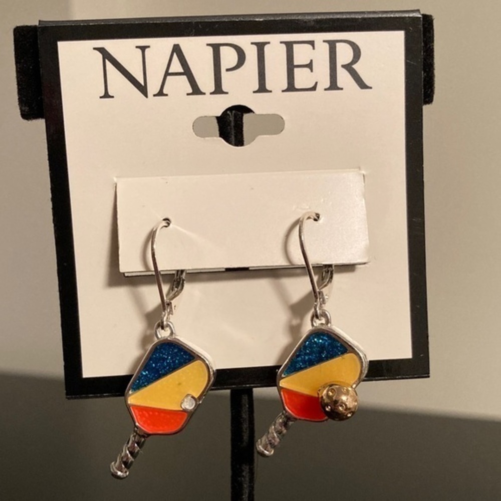 Napier Multicolor Paddle Earrings